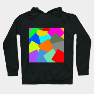 colorful square plates Hoodie